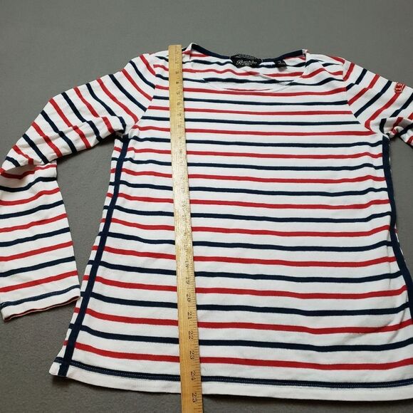 Scotch & Soda Striped Long Sleeve Top - Red, White, and Blue Nautical Sz 2 - Picture 9 of 10